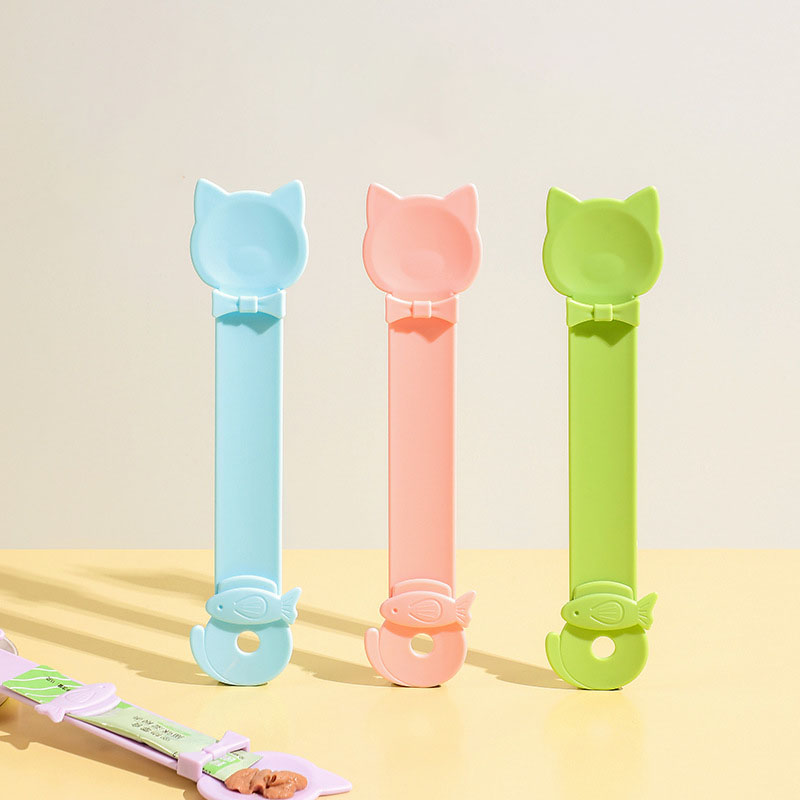 Self Feed Spoon - Cat Food Squeeze Spoon Pet Feeding