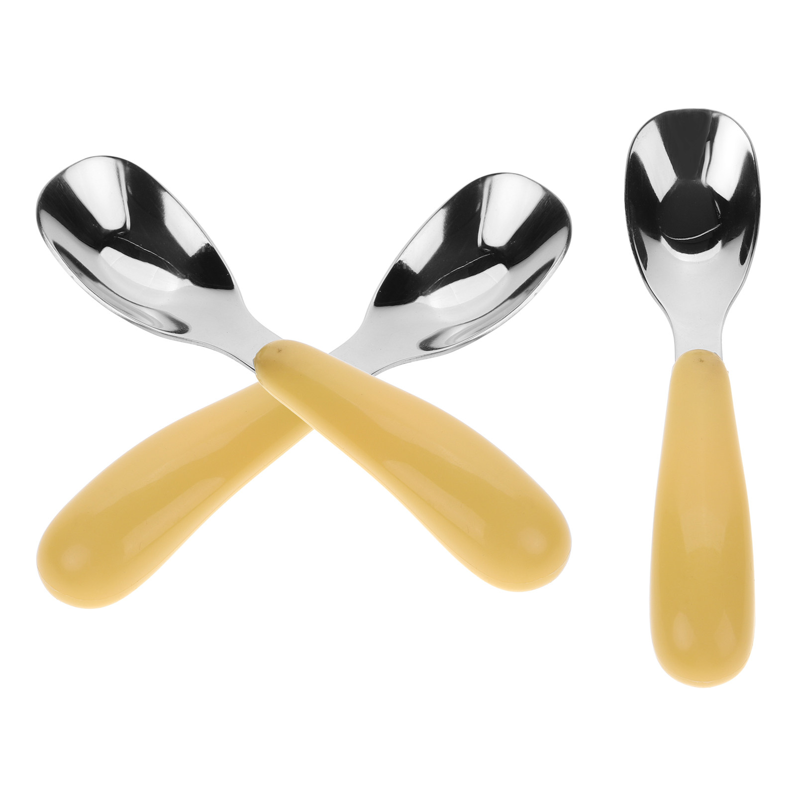 Baby Food Utensils Set - 3pcs Children'S Bao Spoon Stainless Steel