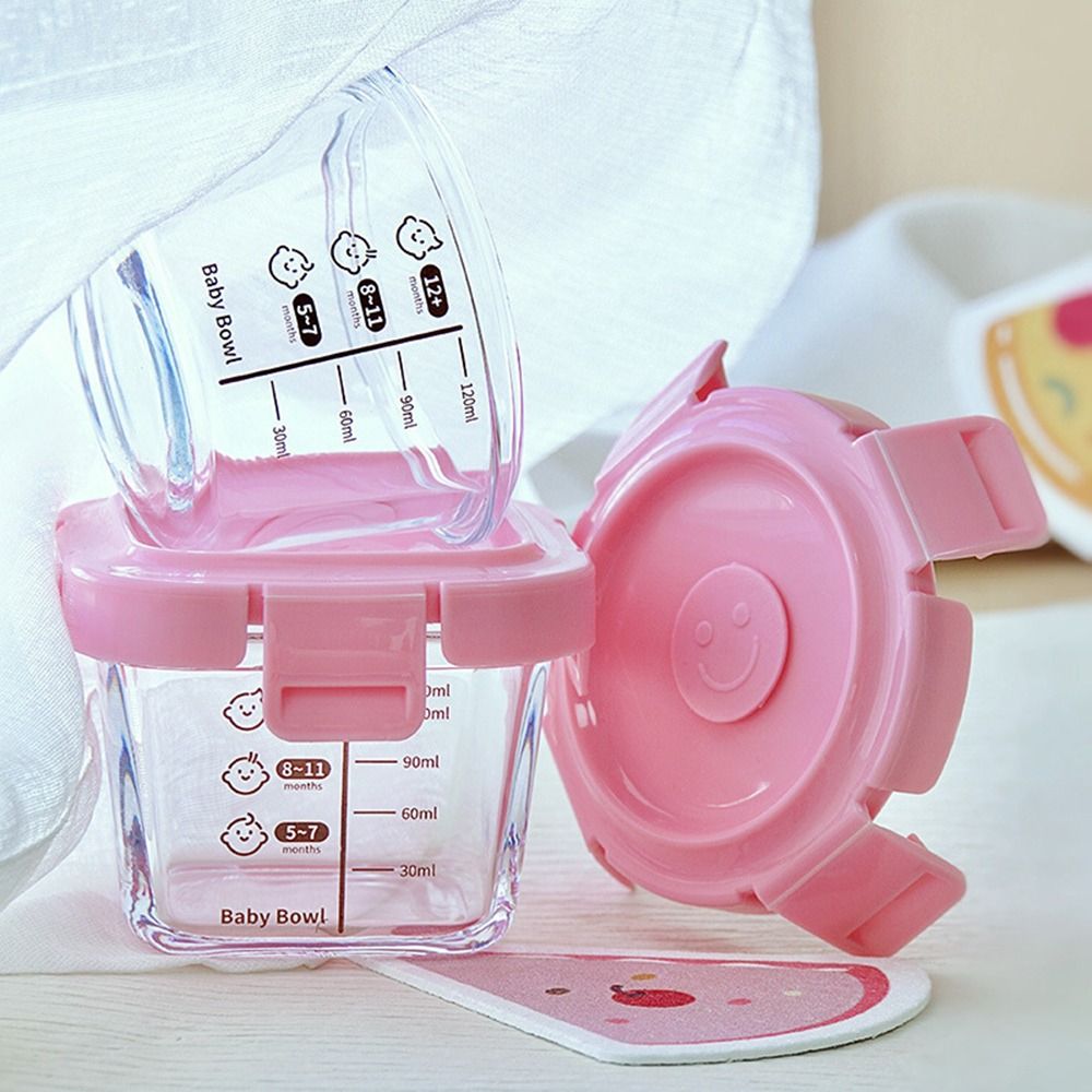 Baby Food Glass Jar - 170ml Frozen Baby Food Glass Cup