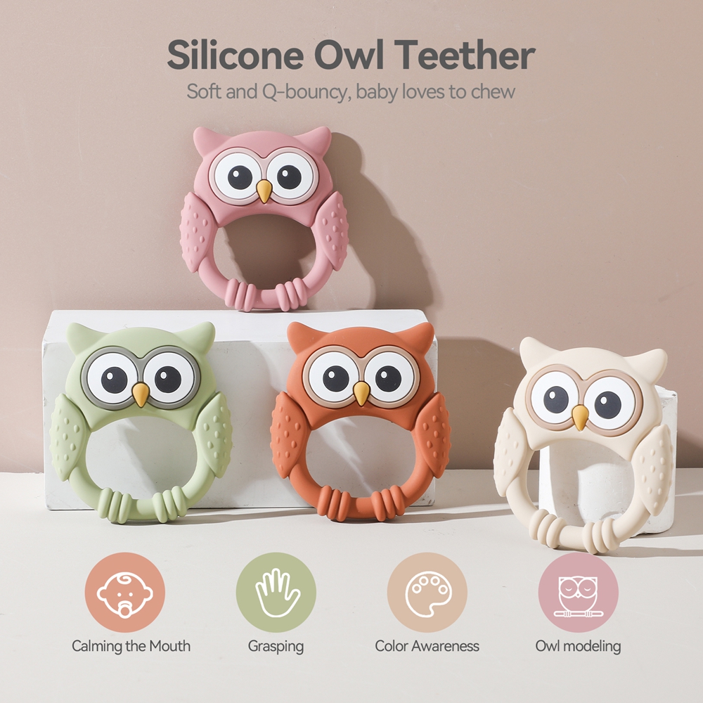 1pc Silicone Teether Baby 0-12 - Baby Food Natural recension och pris