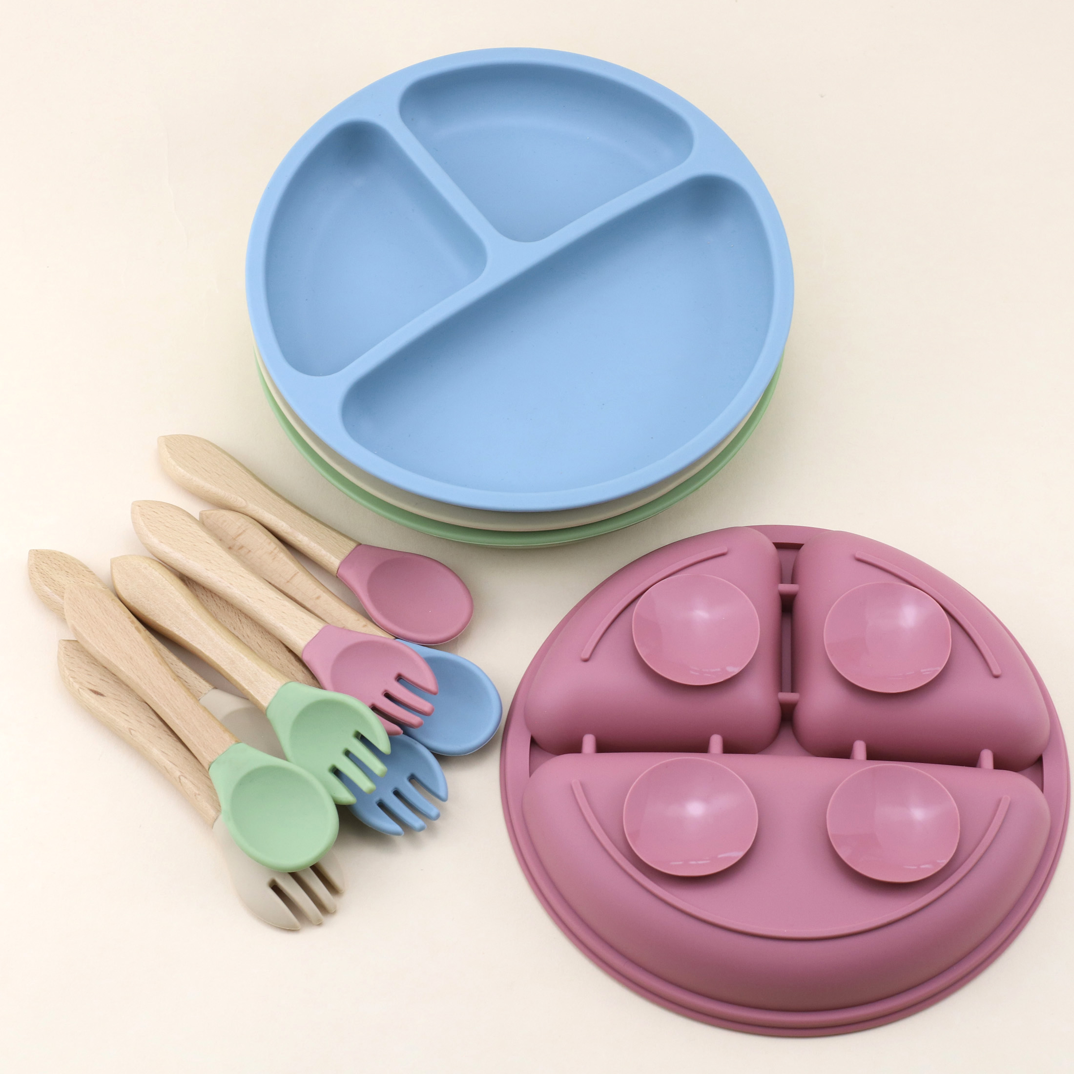 Food Grade Silicone Small Suct - Baby Food Utensils Set recension och pris