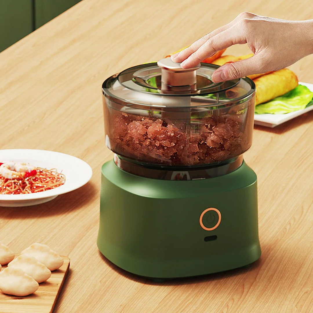 Mini Meat Grinder Electric Gar - Baby Food Mill recension och pris