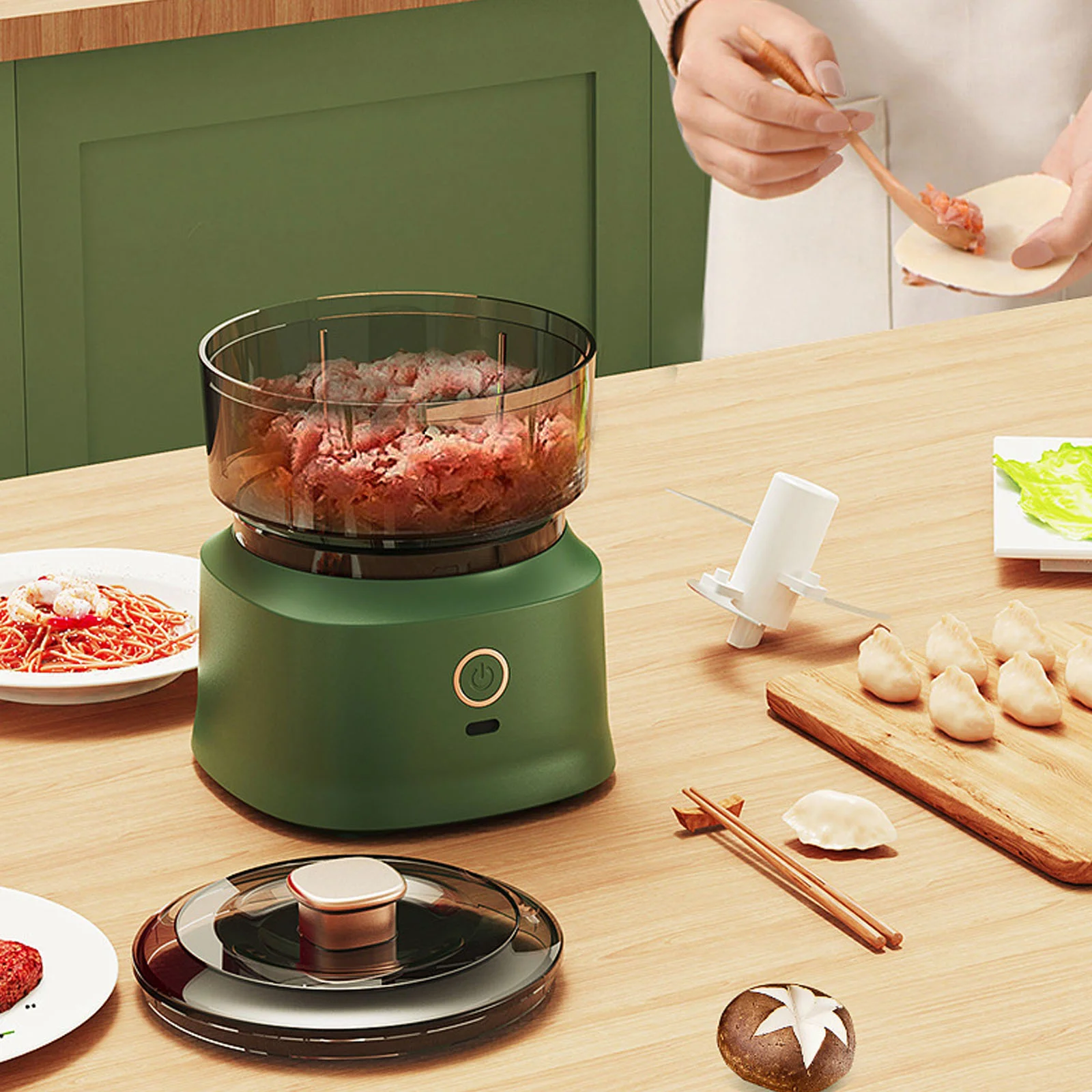 Mini Meat Grinder Electric Gar - Baby Food Mill recension och pris