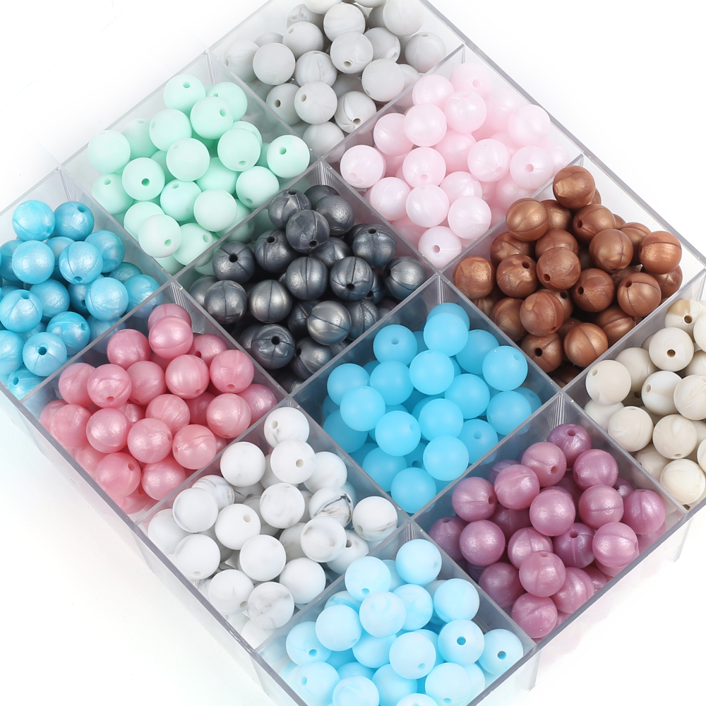 50Pc 12mm 19Color Silicone Rou - Baby Food Name recension och pris