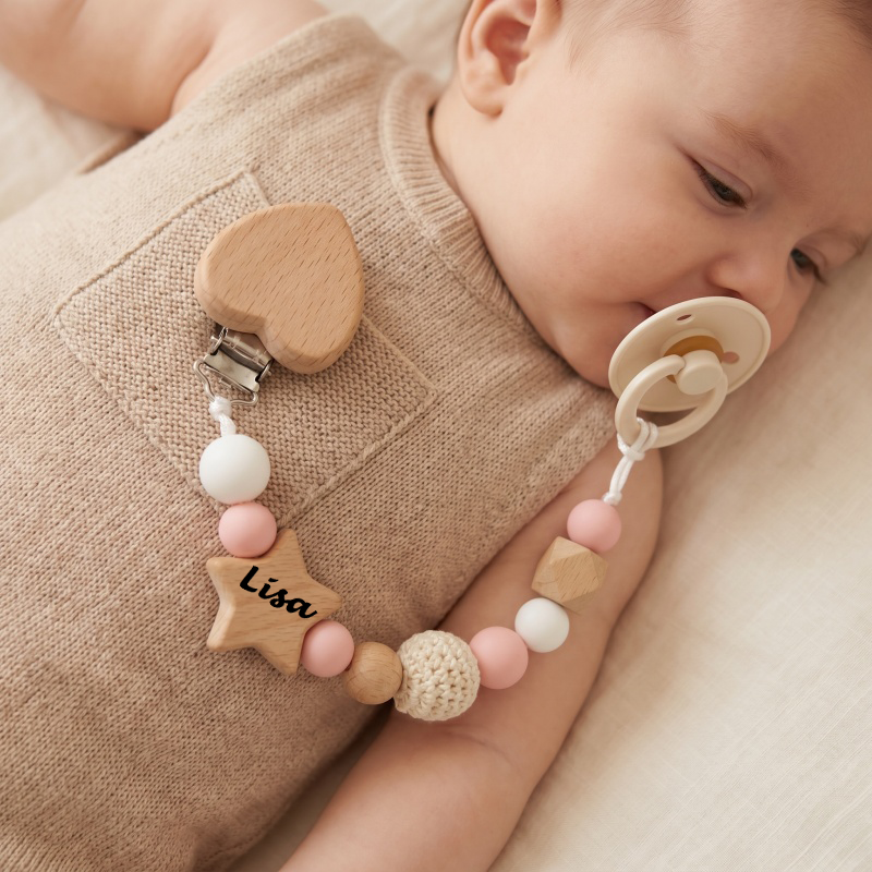 Personalized Baby Pacifier Cli - Baby Food Name recension och pris