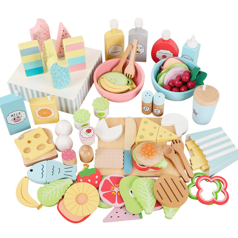 Wooden Kitchen toy role play f - Baby Food Under 1 Year recension och pris