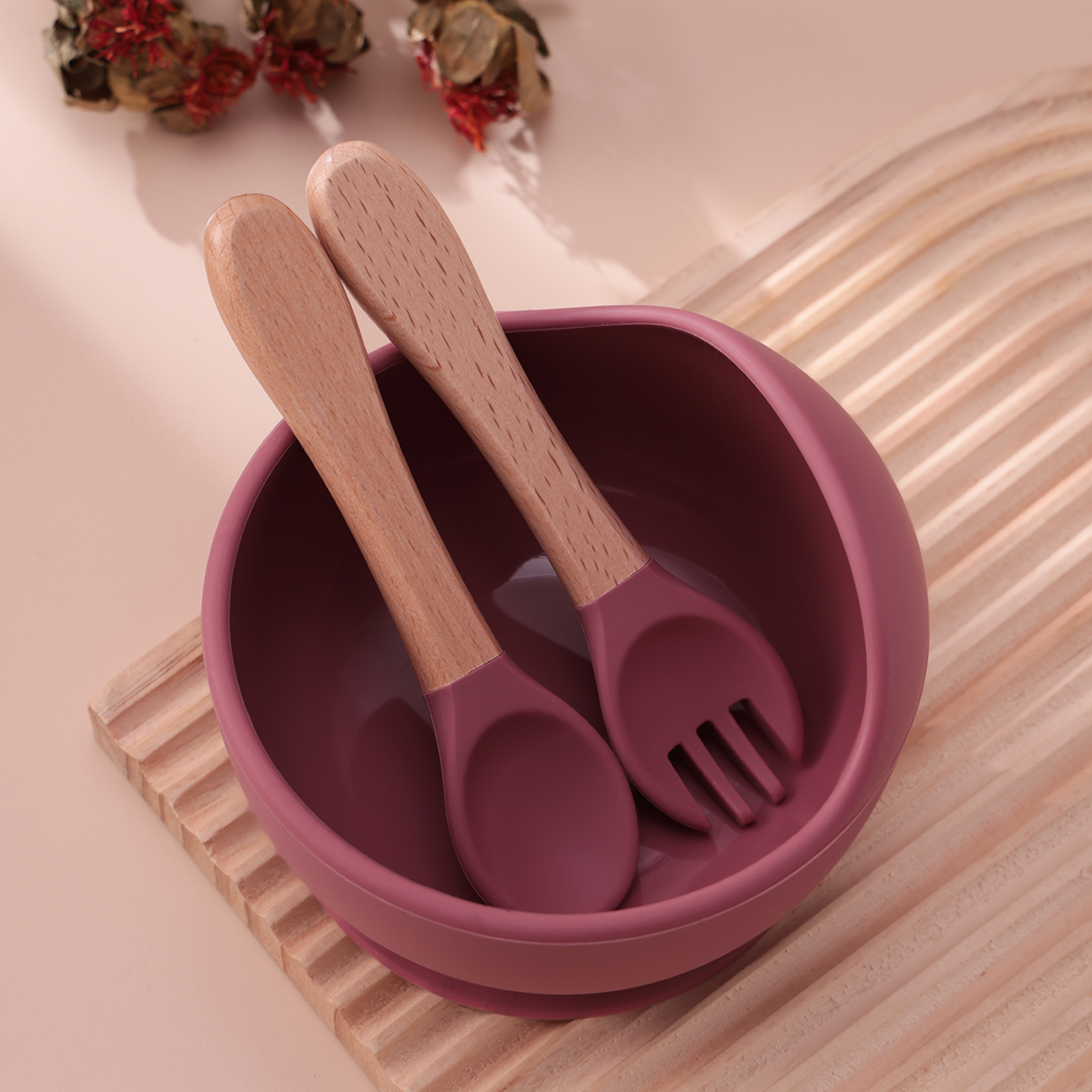 Color Kids 3PCS Silicone Baby  - Baby Food Utensils Set recension och pris