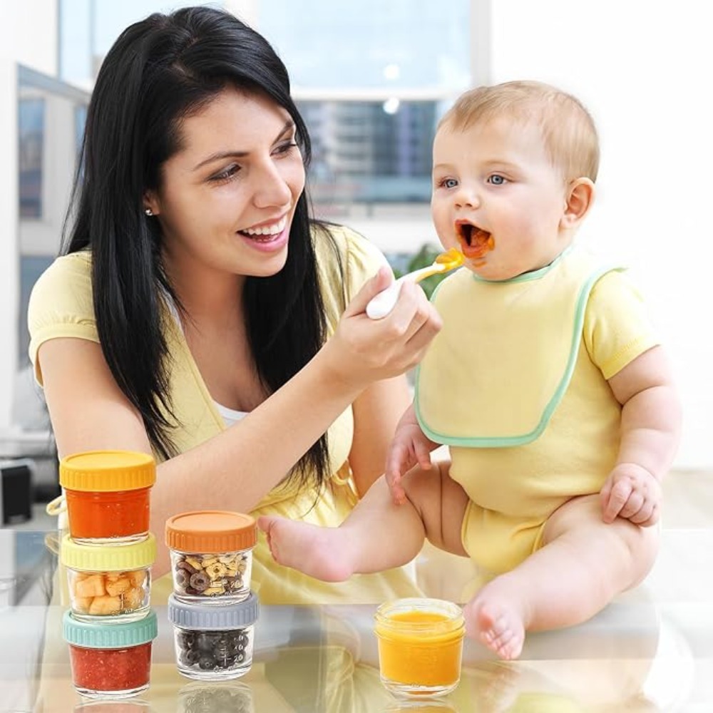 6pcs Mason Jar Glass Baby Food - Baby Food Glass Jar recension och pris