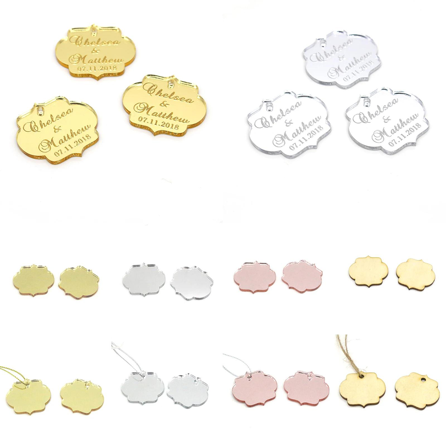 20/50/100Pcs Custom Wedding Pa - Baby Food Name recension och pris