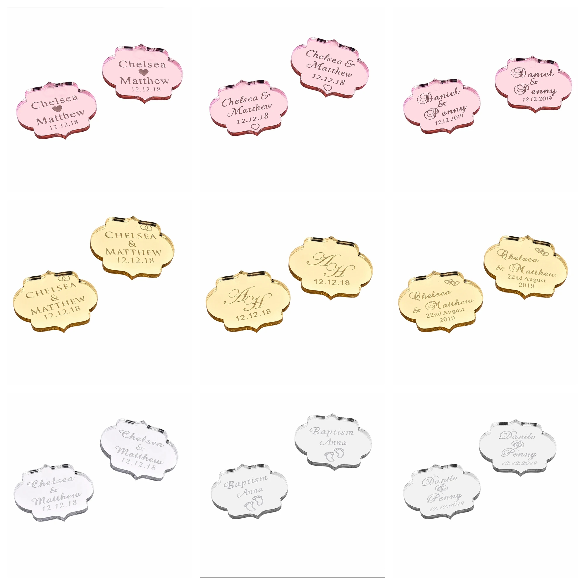 20/50/100Pcs Custom Wedding Pa - Baby Food Name recension och pris