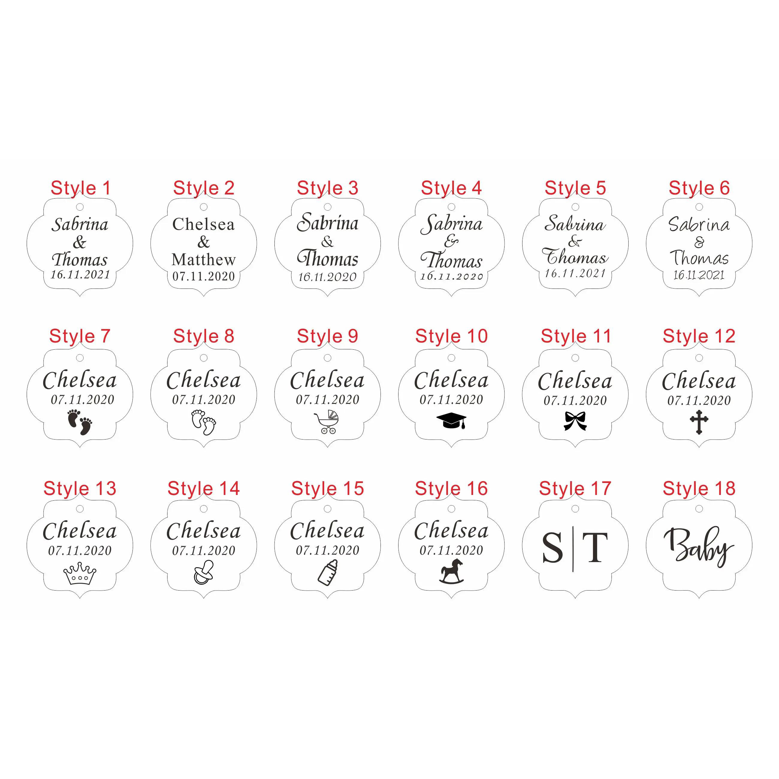 20/50/100Pcs Custom Wedding Pa - Baby Food Name recension och pris