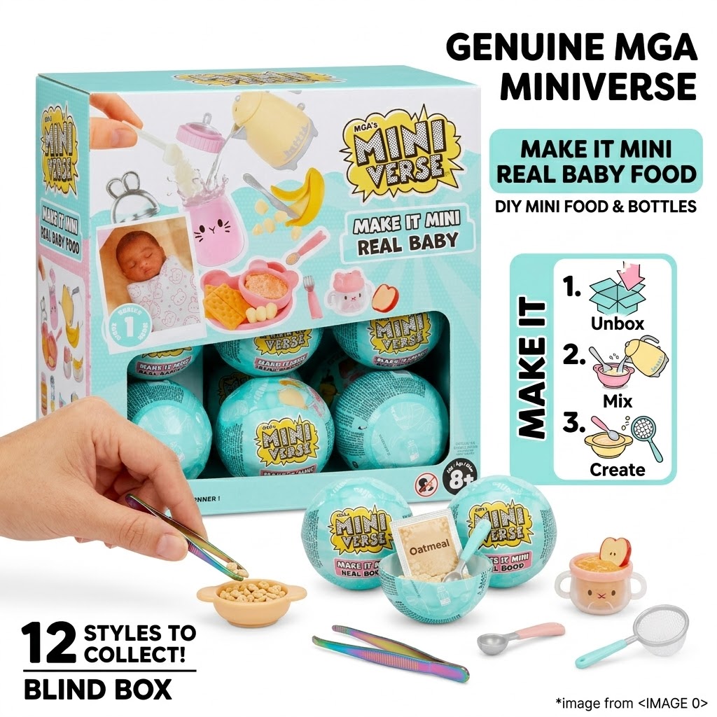 Original MGA Miniverse Make It - Baby Food Under 1 Year recension och pris