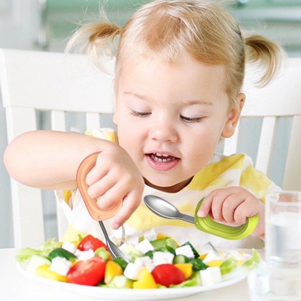 Silicone Handle Baby Silicone  - Self Feed Spoon recension och pris