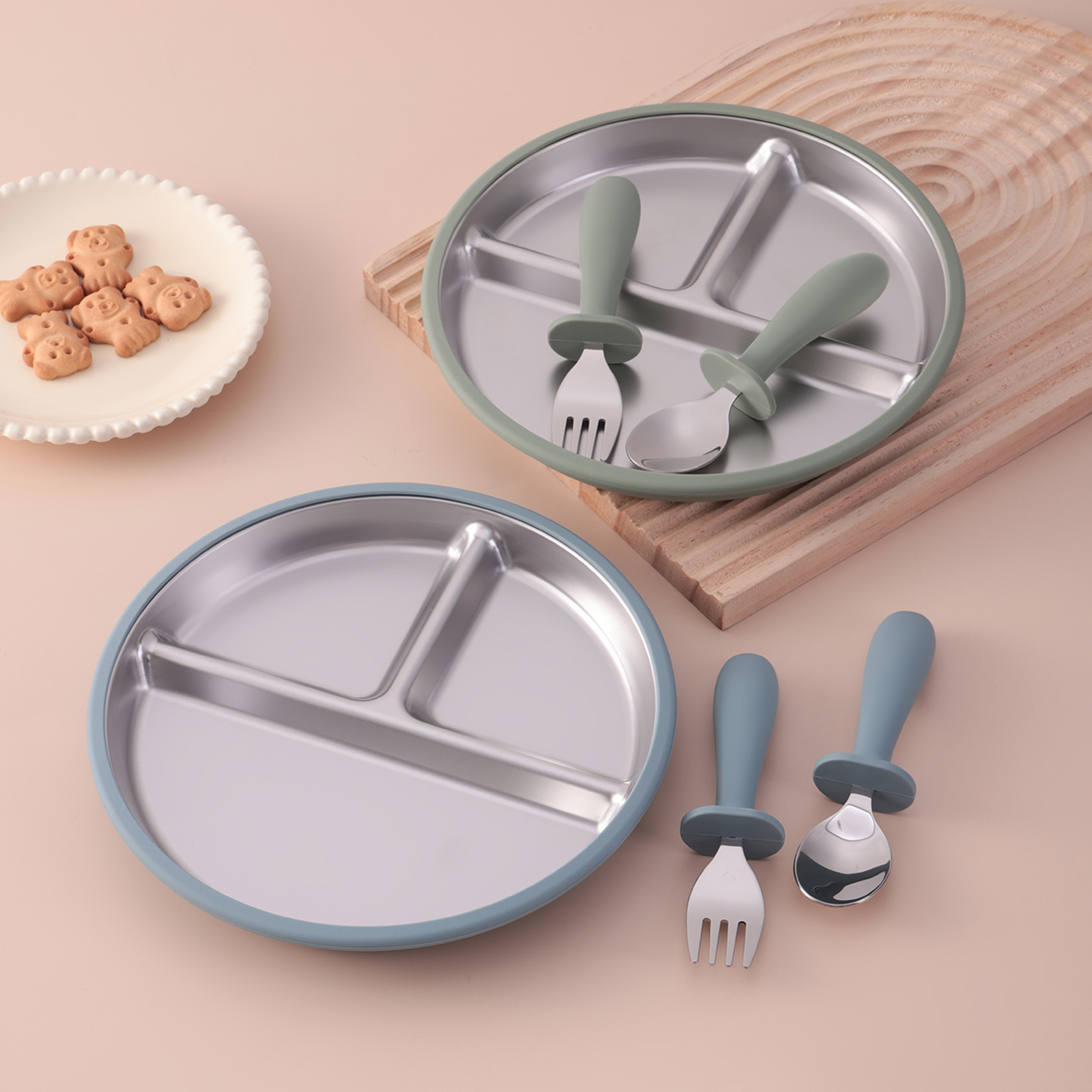3PCS Silicone Stainless Steel  - Baby Food Menu recension och pris