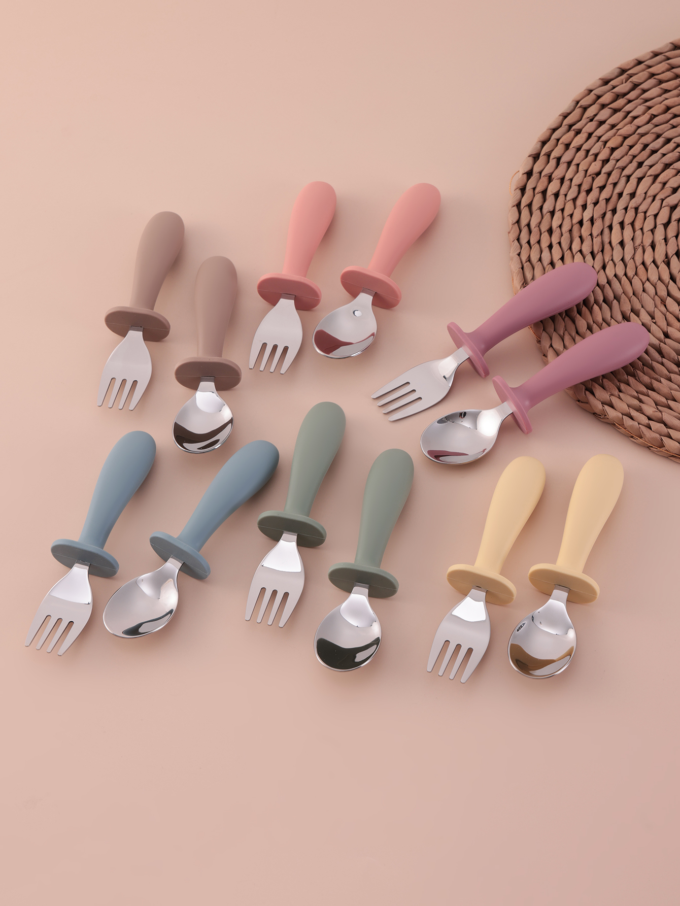 2PCS Stainless Steel Fork Spoo - Baby Food Utensils Set recension och pris