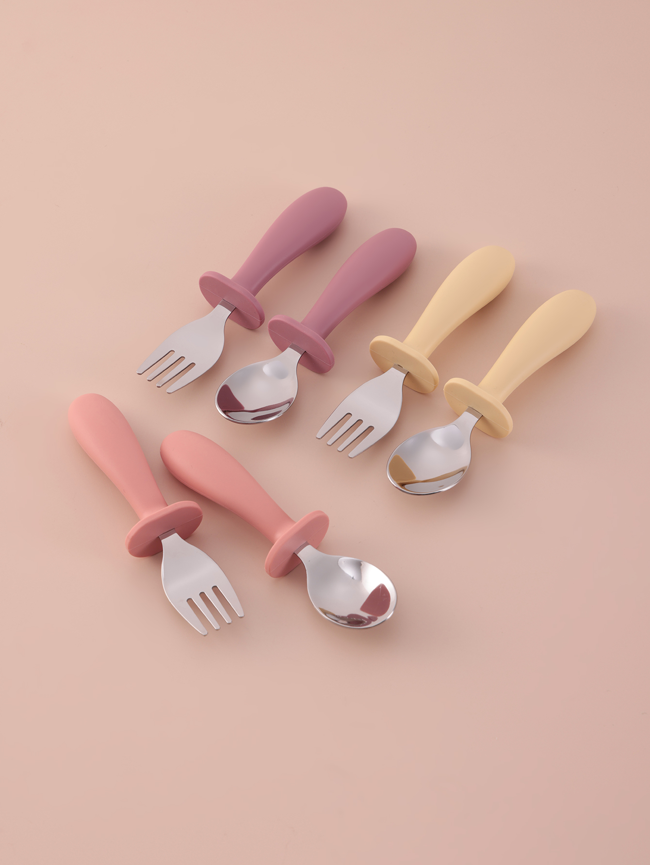 2PCS Stainless Steel Fork Spoo - Baby Food Utensils Set recension och pris