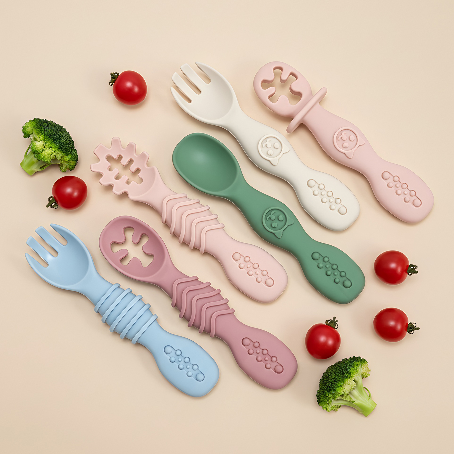 4pcs Baby Spoon & Fork Set, du - Self Feed Spoon recension och pris