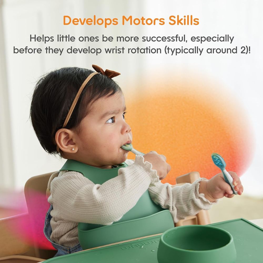 Infant Feeding Set, Silicone T - Self Feed Spoon recension och pris
