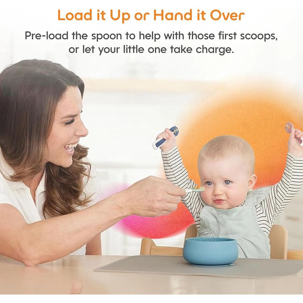 Infant Feeding Set, Silicone T - Self Feed Spoon recension och pris