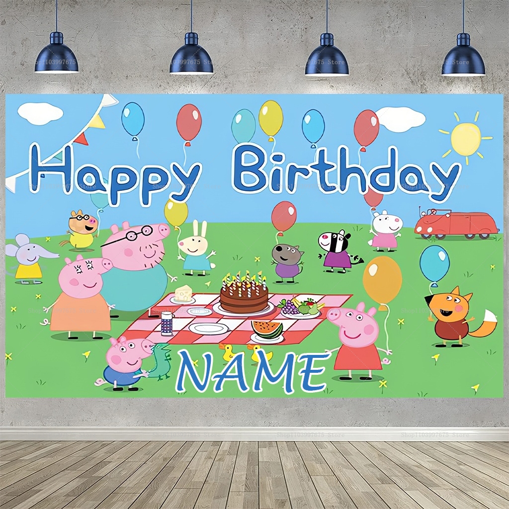 Custom Name Cartoon Peppa Pig  - Baby Food Name recension och pris