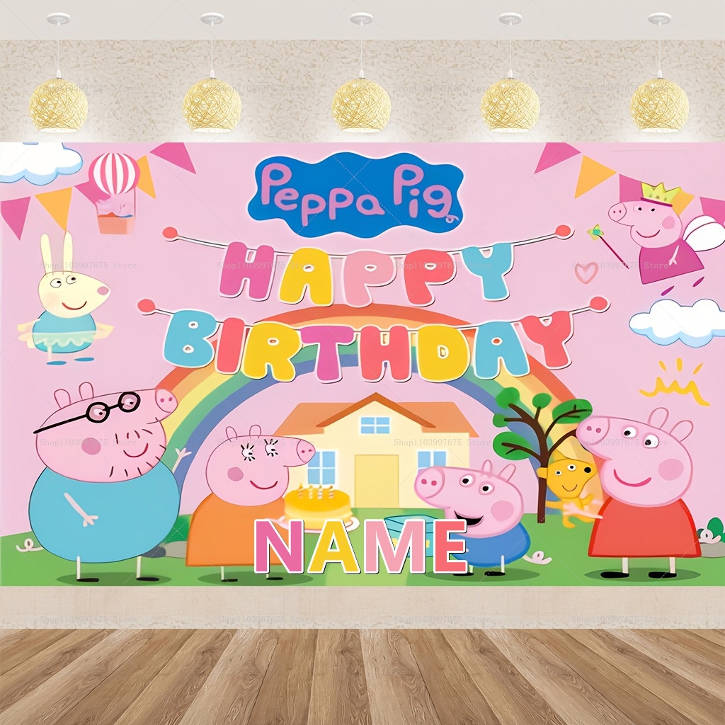 Custom Name Cartoon Peppa Pig  - Baby Food Name recension och pris
