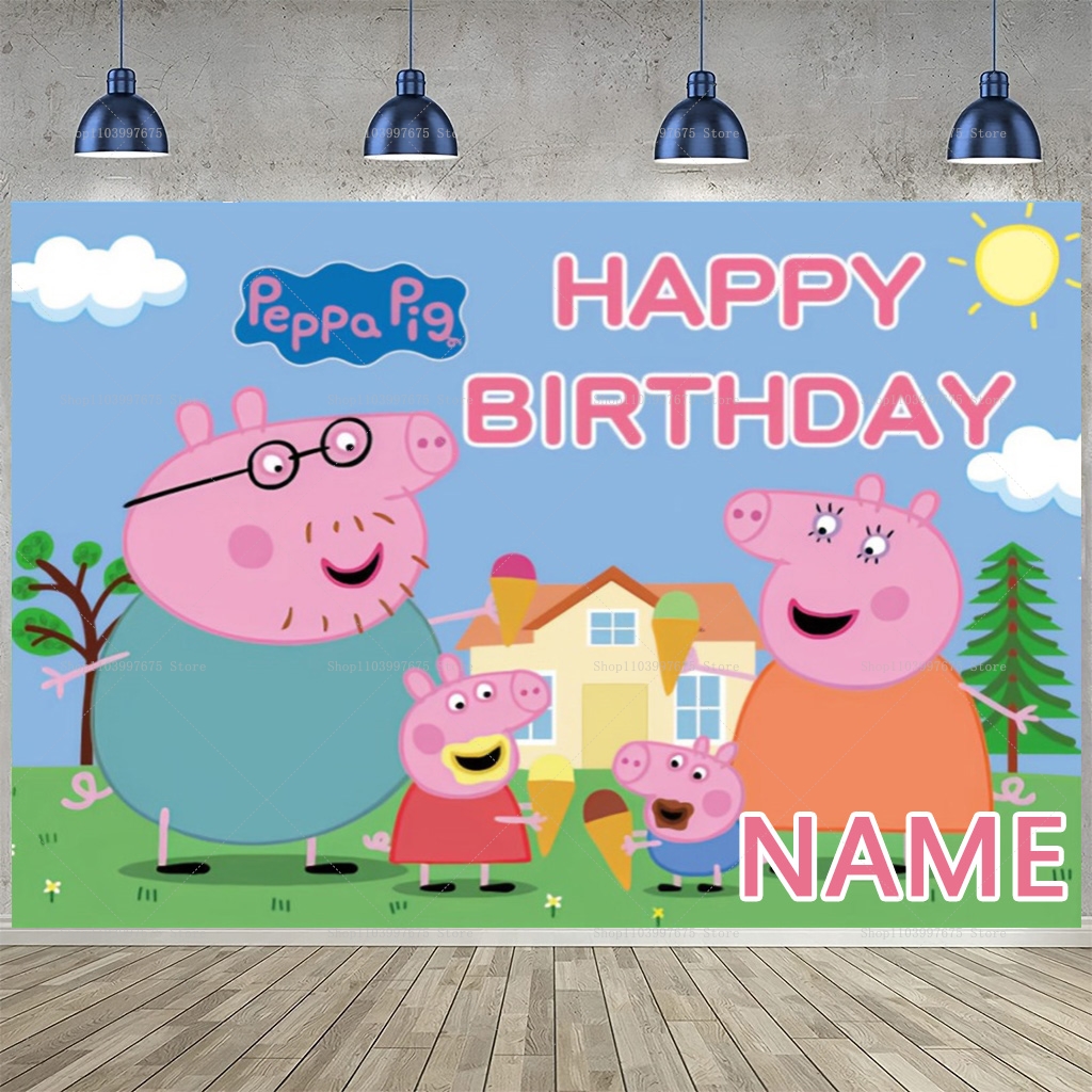 Custom Name Cartoon Peppa Pig  - Baby Food Name recension och pris