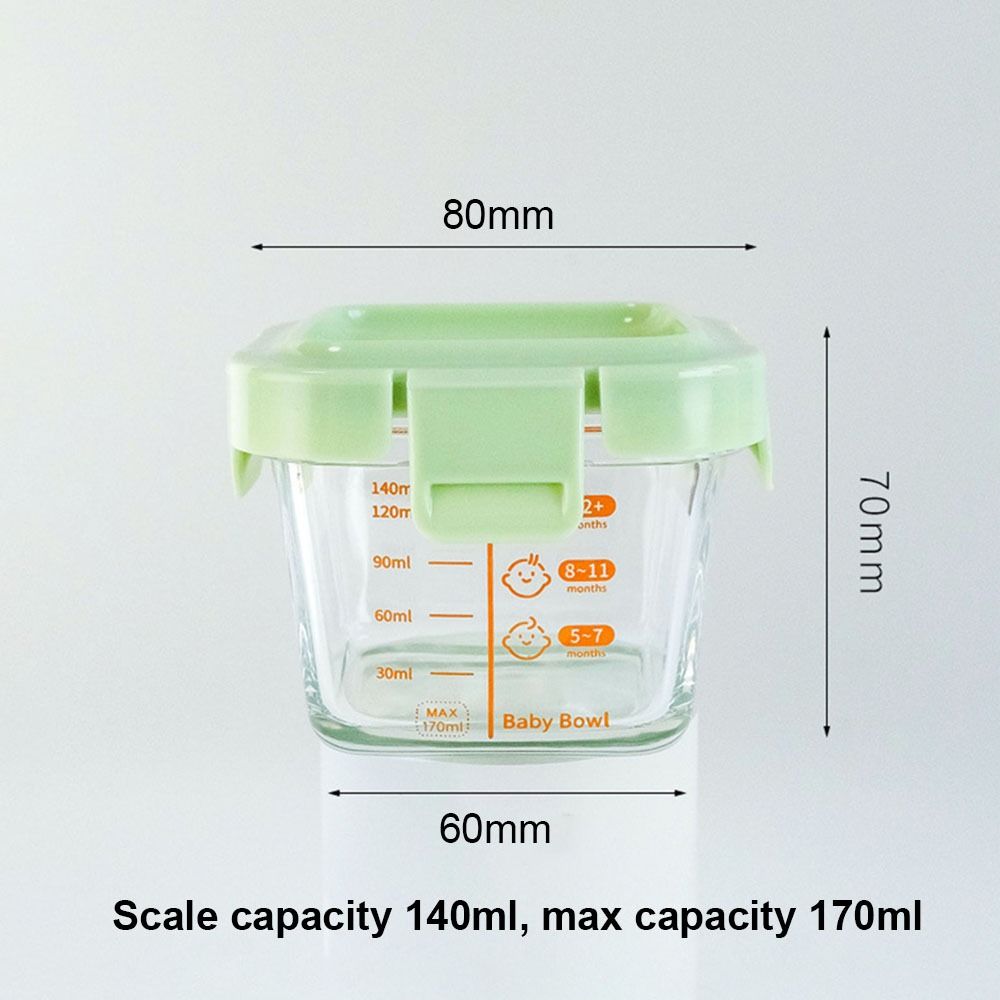 Simple 170ml Food Storage Box  - Baby Food Glass Jar recension och pris