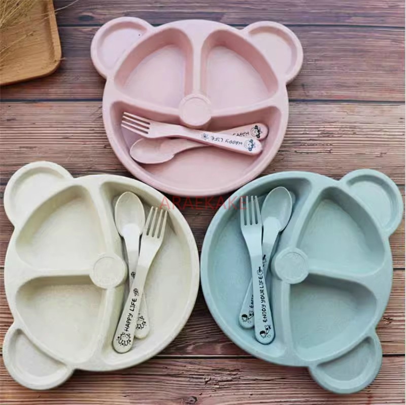 Children's Dining Plate Set Di - Baby Food Grade recension och pris