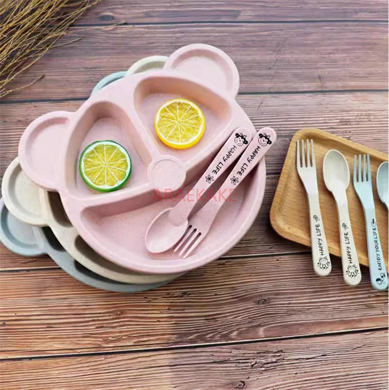 Children's Dining Plate Set Di - Baby Food Grade recension och pris