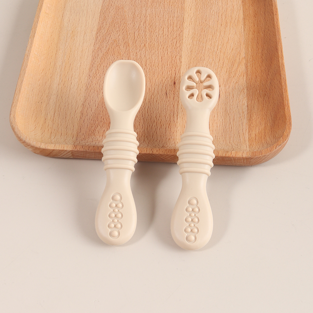2PCS Silicone Baby Feeding Spo - Self Feed Spoon recension och pris