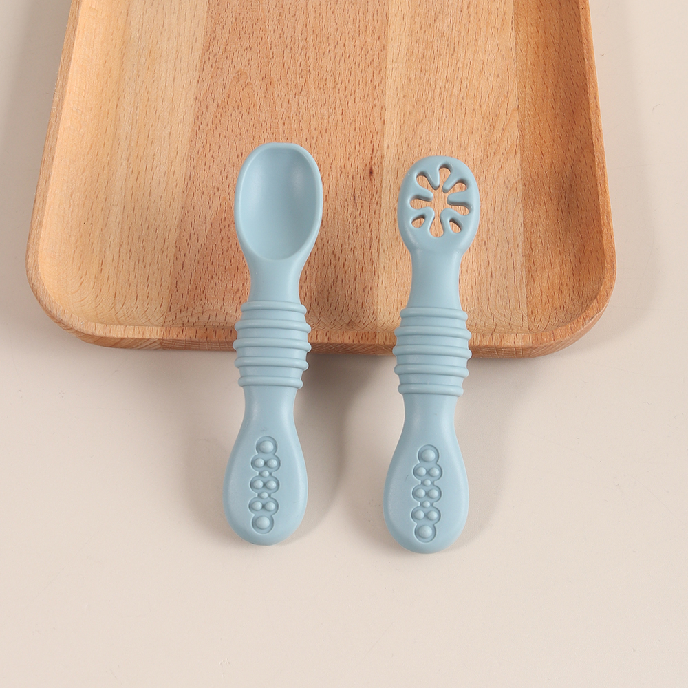 2PCS Silicone Baby Feeding Spo - Self Feed Spoon recension och pris