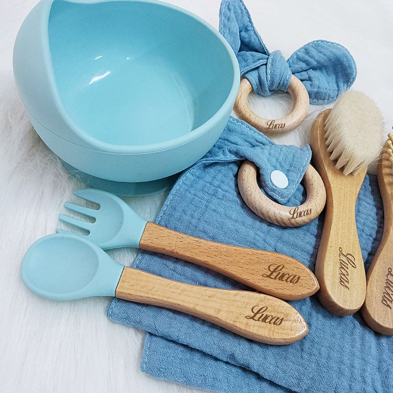 7PCS/Set Personalized Name Bab - Baby Food Name recension och pris