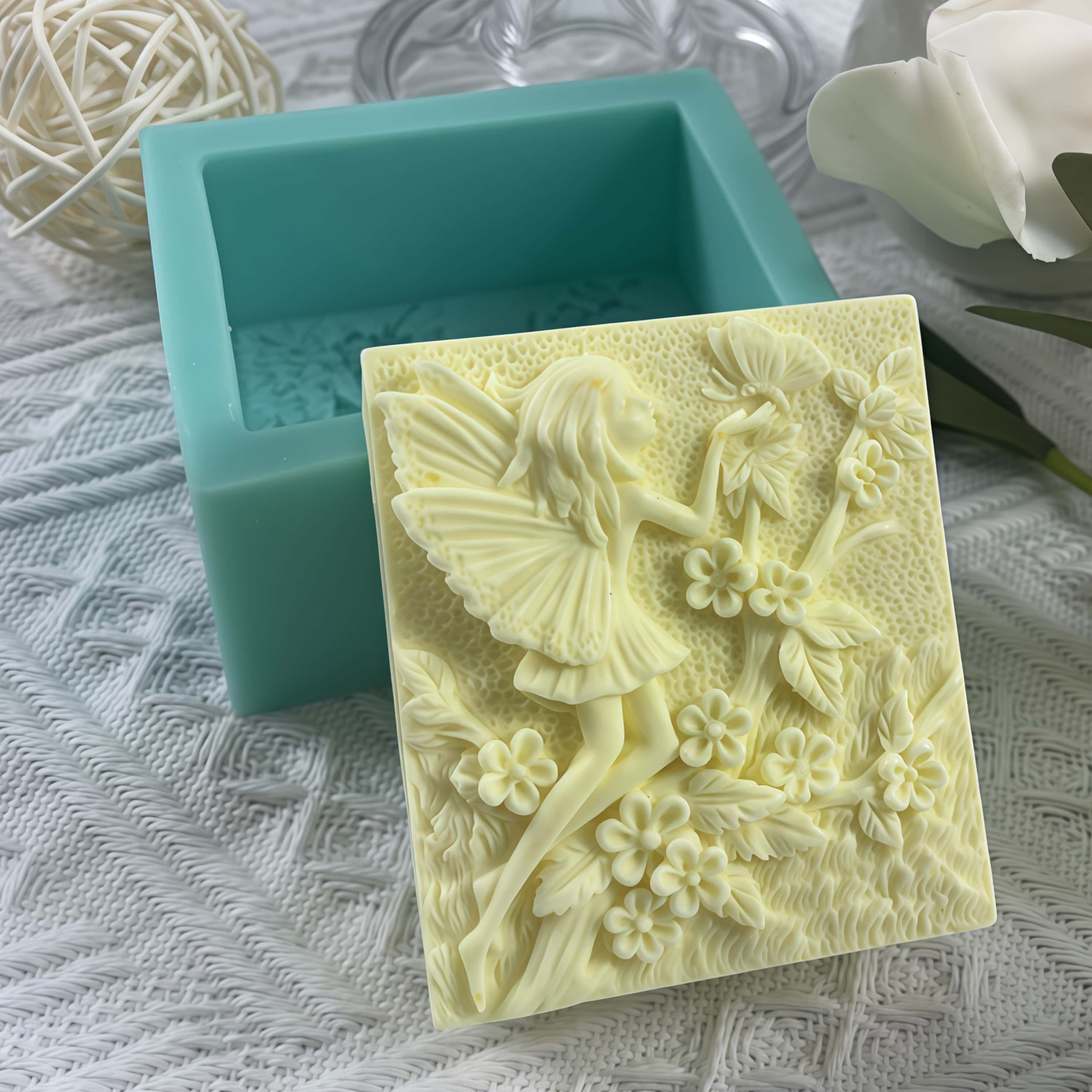 Silicone Soap Mold Flower Fair - Baby Food Natural recension och pris
