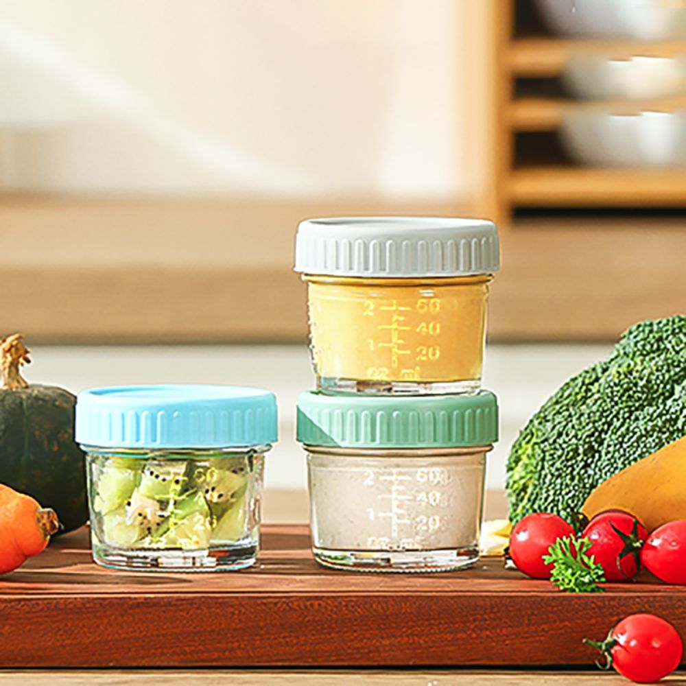 6pcs Multipurpose Glass Baby F - Baby Food Glass Jar recension och pris
