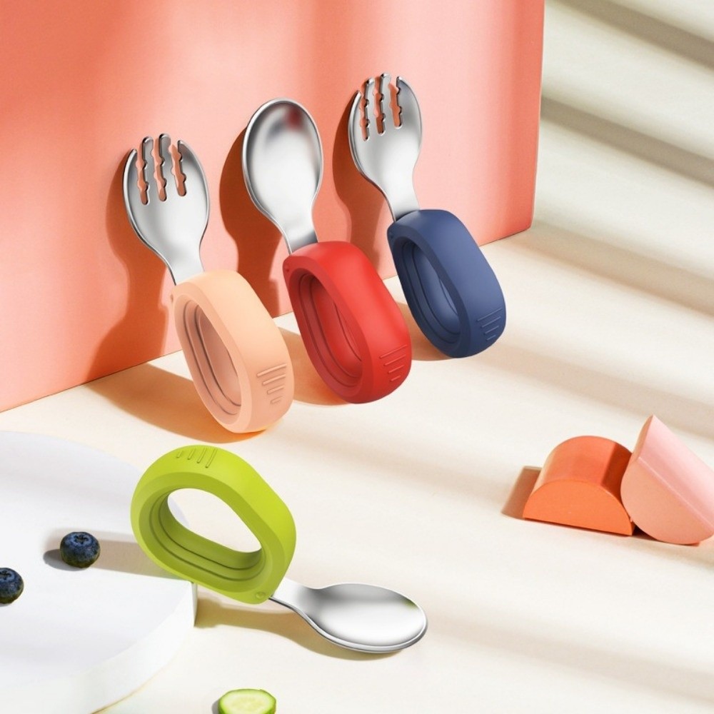 Silicone Handle Baby Silicone  - Self Feed Spoon recension och pris