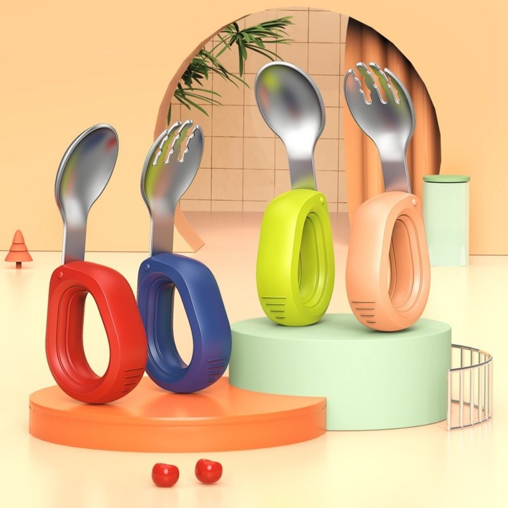 Silicone Handle Baby Silicone  - Self Feed Spoon recension och pris