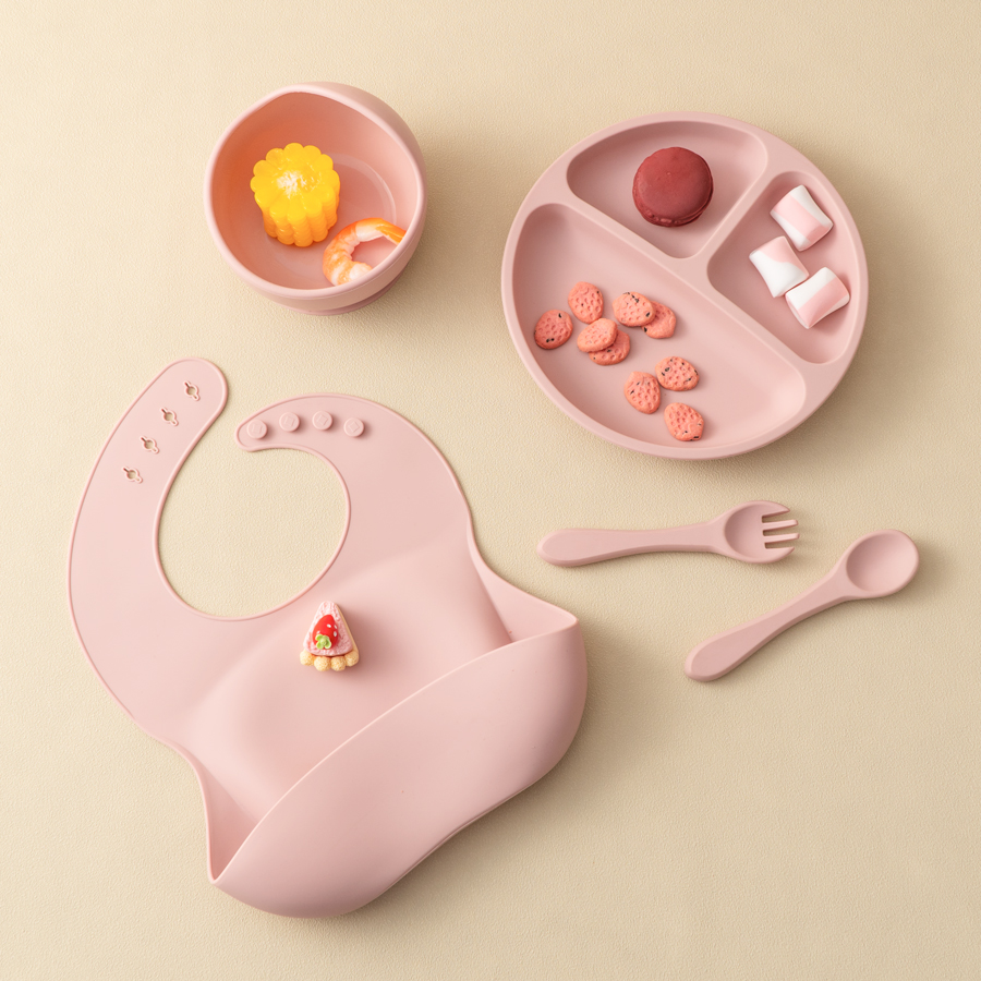 5Pcs Baby Silicone Feeding Set - Baby Food Menu recension och pris