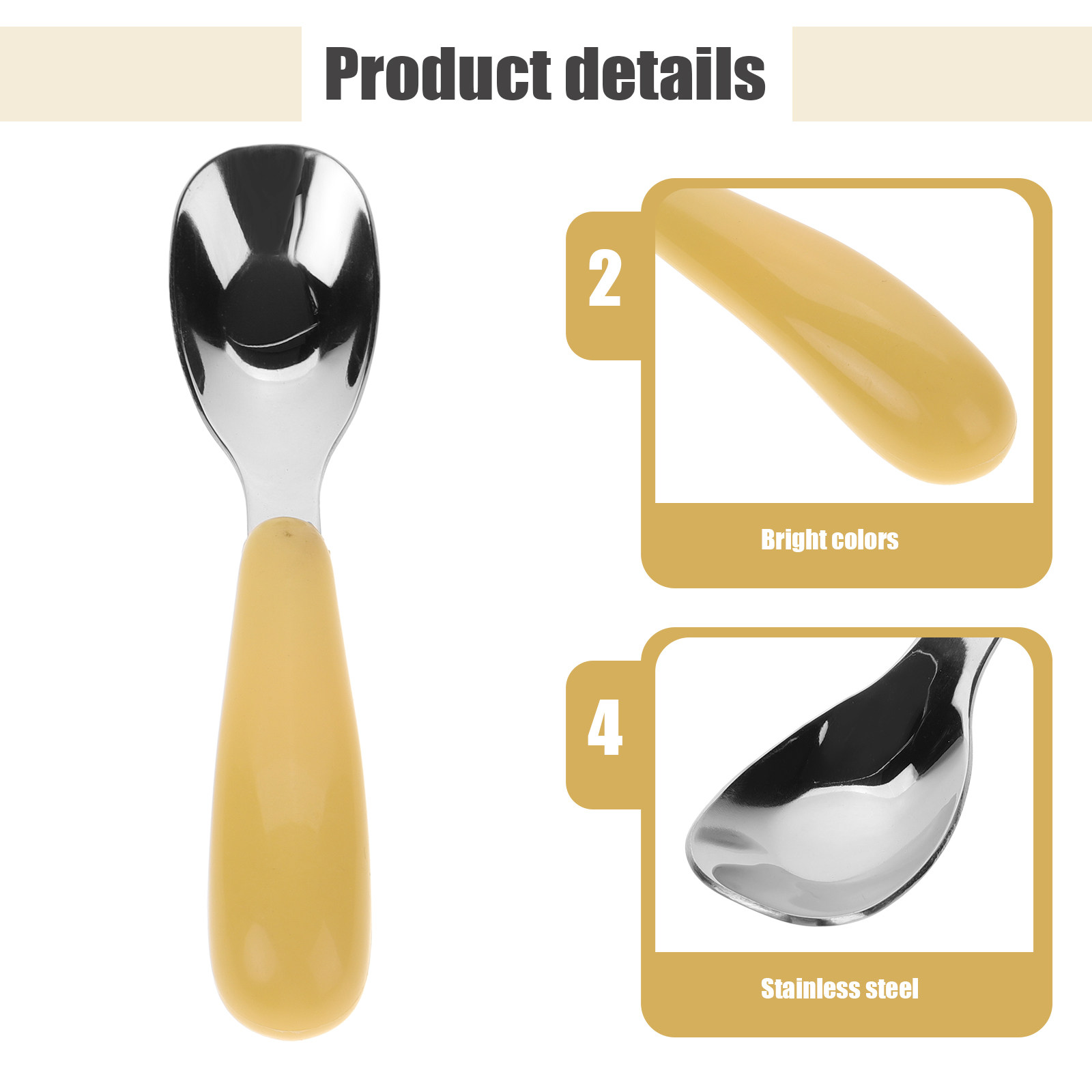 3pcs Children'S Bao Spoon Stai - Baby Food Utensils Set recension och pris