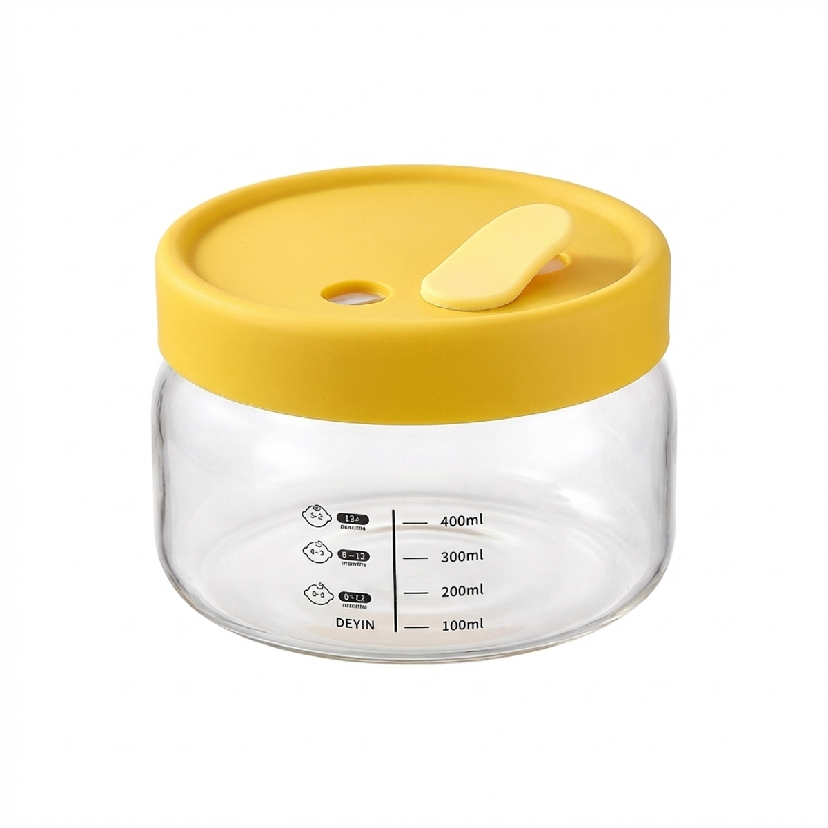 Yellow Glass Fresh Bowl – High - Baby Food Glass Jar recension och pris