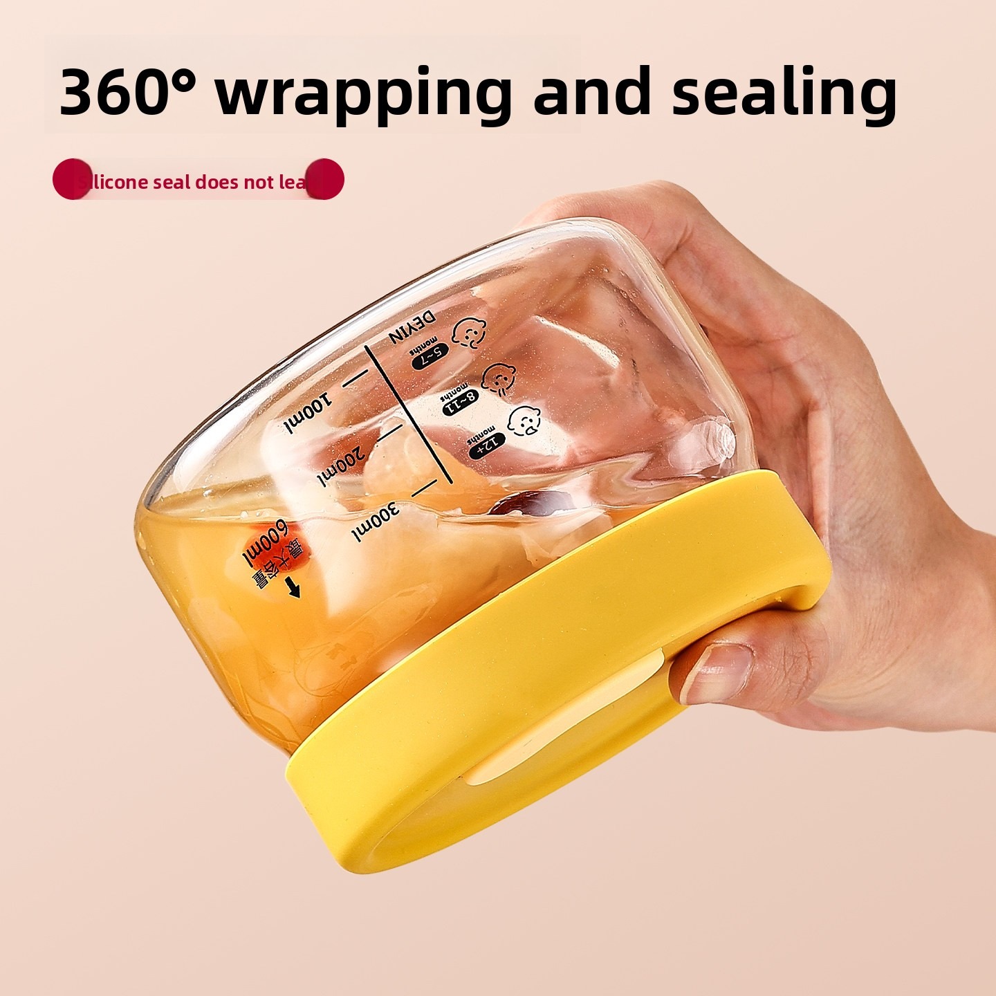 Yellow Glass Fresh Bowl – High - Baby Food Glass Jar recension och pris