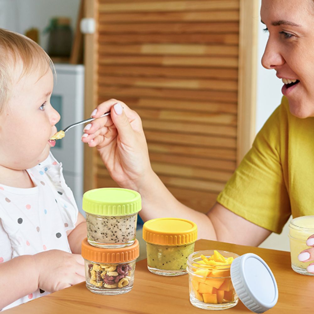 6pcs Multipurpose Glass Baby F - Baby Food Glass Jar recension och pris