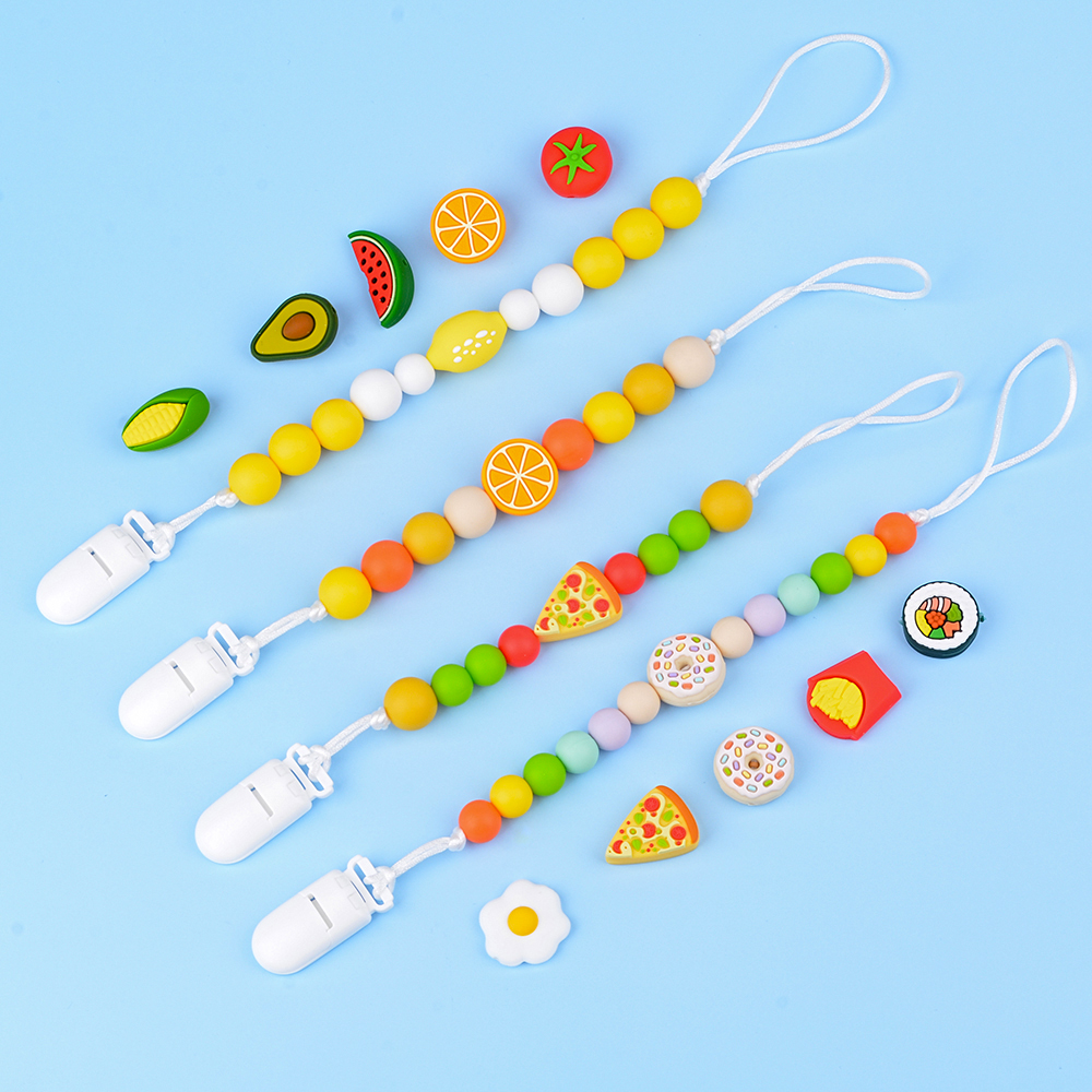 LOFCA 10pcs Leaf Silicone Bead - Baby Food Name recension och pris