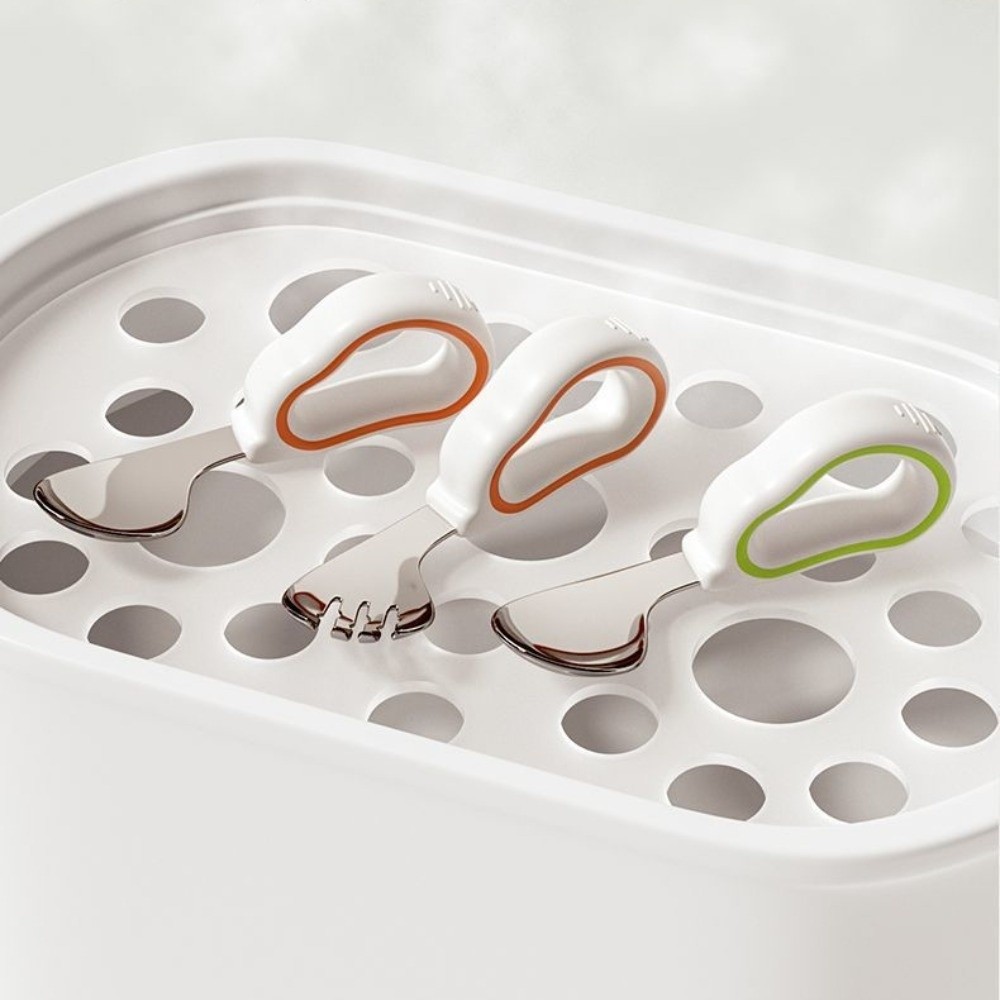 Silicone Baby Fork and Spoon S - Self Feed Spoon recension och pris