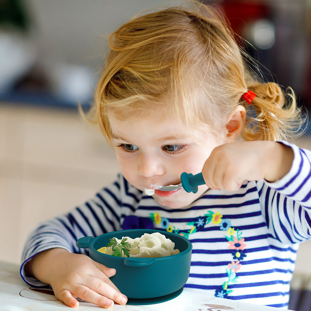 3Pcs Baby Bowl Plate Spoons Si - Baby Food Menu recension och pris