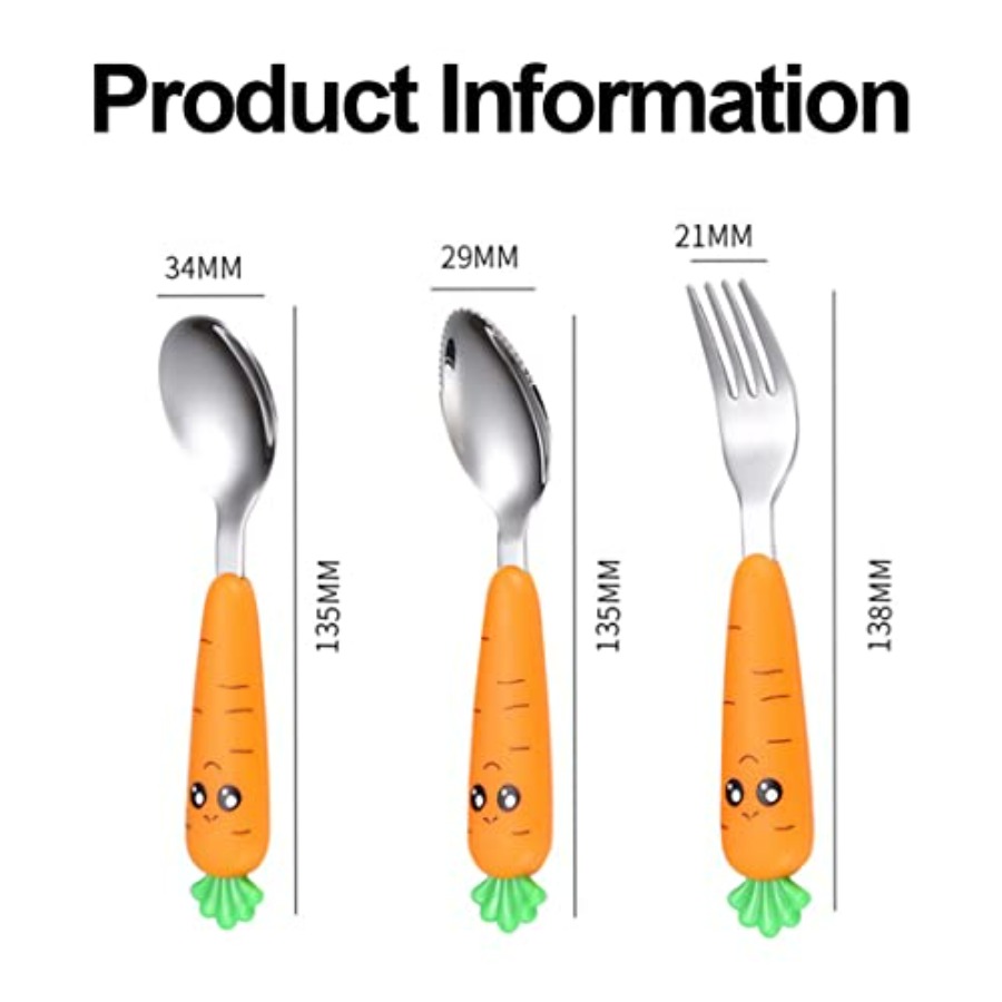Travel Cutlery Set for Toddler - Self Feed Spoon recension och pris