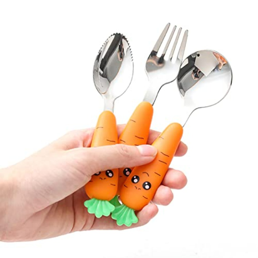 Travel Cutlery Set for Toddler - Self Feed Spoon recension och pris