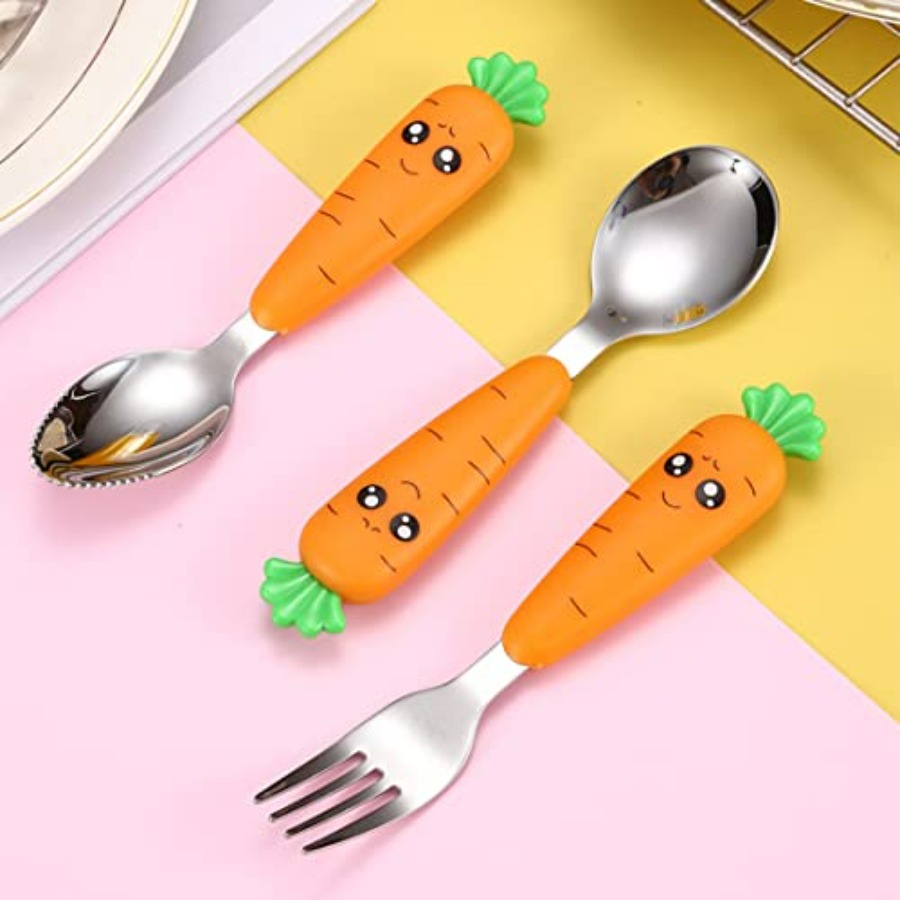 Travel Cutlery Set for Toddler - Self Feed Spoon recension och pris