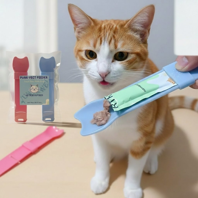 Cat Strip Squeeze Spoon for Li - Self Feed Spoon recension och pris