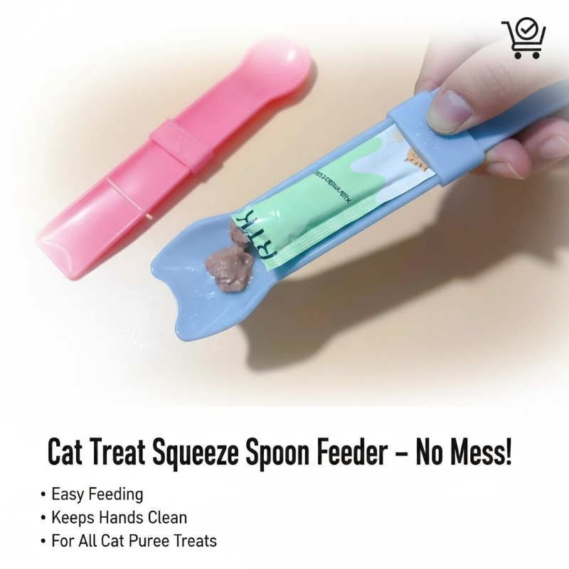 Cat Strip Squeeze Spoon for Li - Self Feed Spoon recension och pris