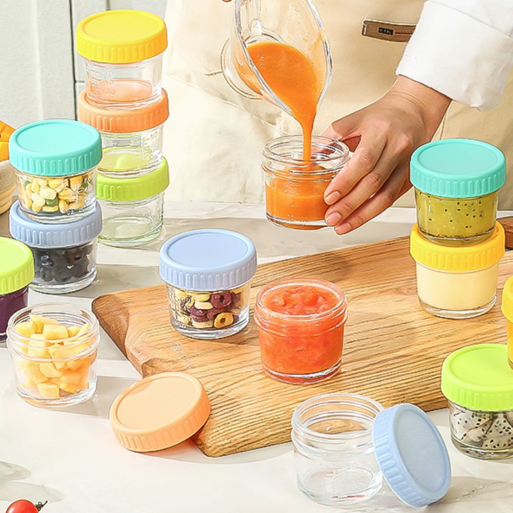 6pcs Mason Jar Glass Baby Food - Baby Food Glass Jar recension och pris